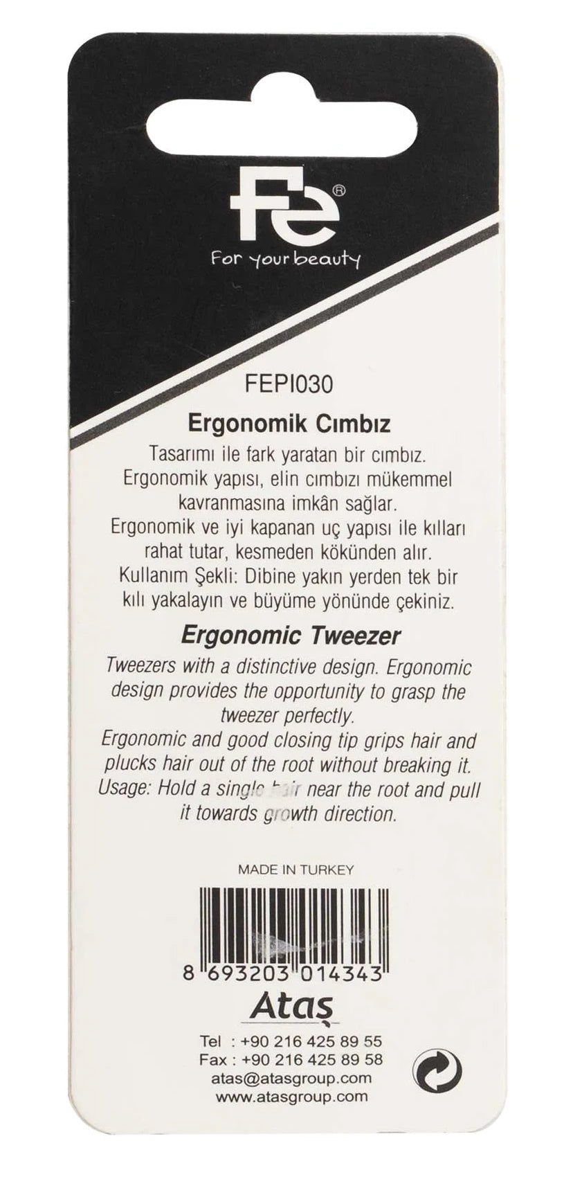 Fe Tweez Ergon/Slant Tip 1030
