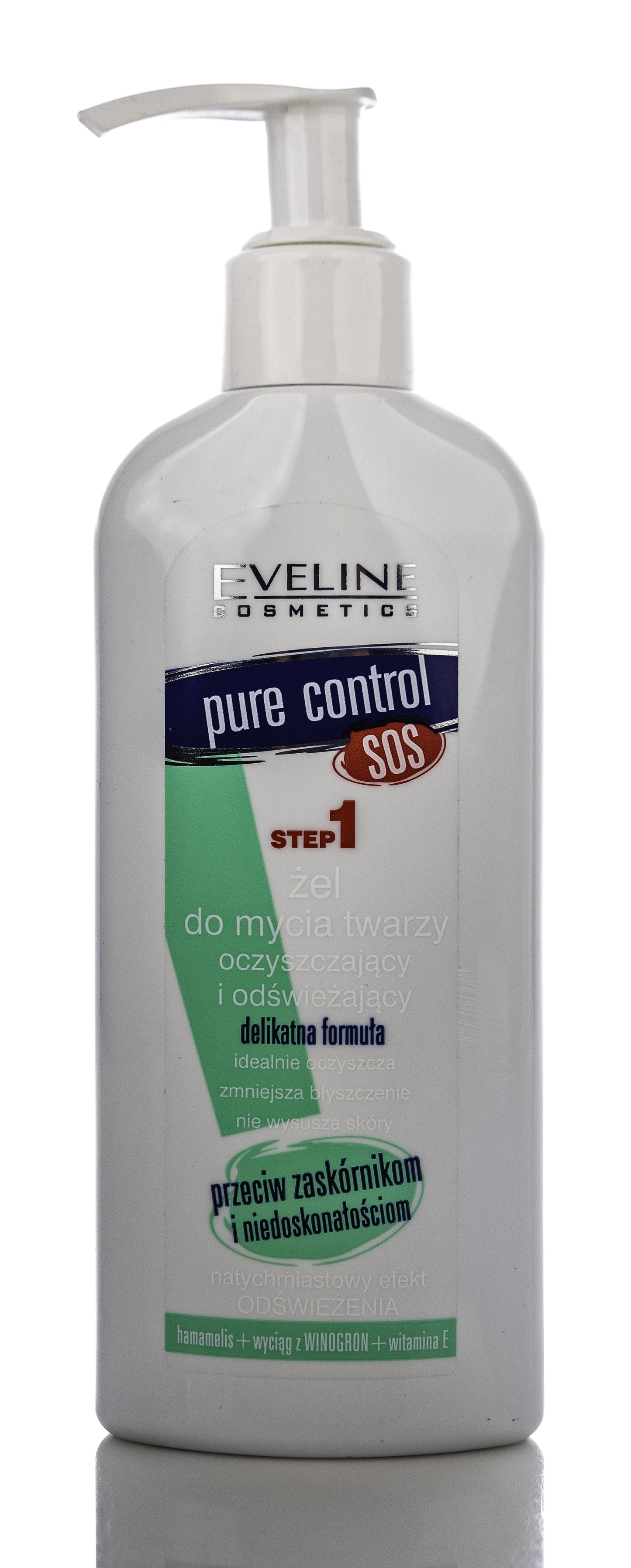 Eveline Pure Control SOS Step 1 Face Wash Gel 200 Ml