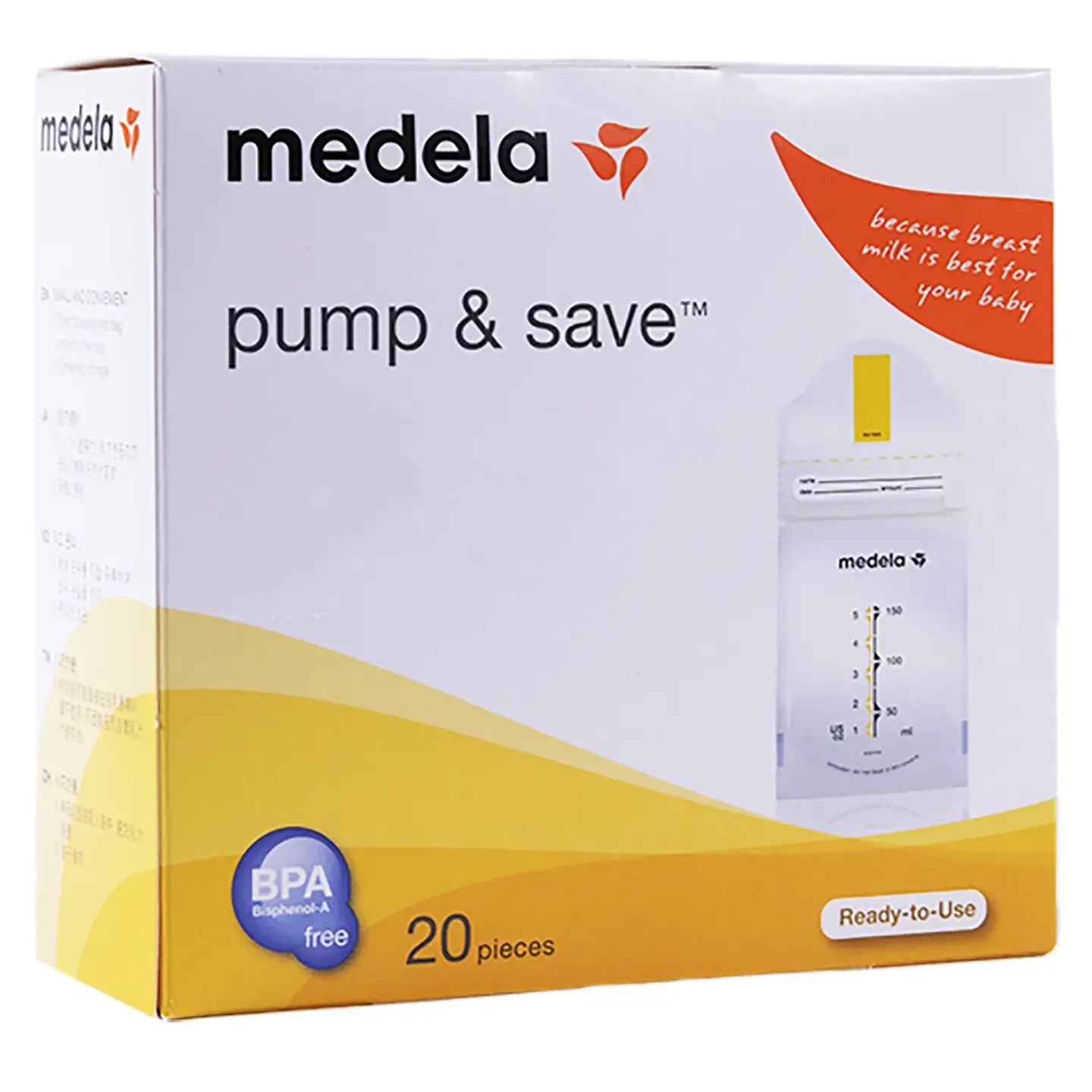 Medela Pump & Save Breastmilk Bags 20 Pieces