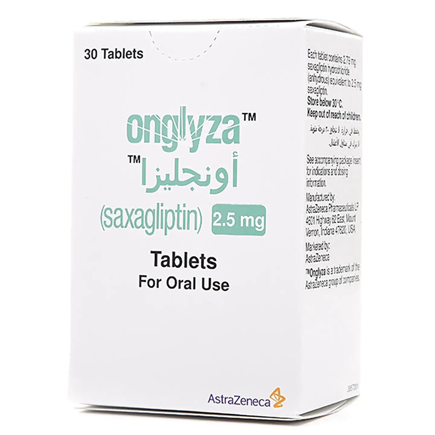Onglyza 2.5Mg 30 Tablets