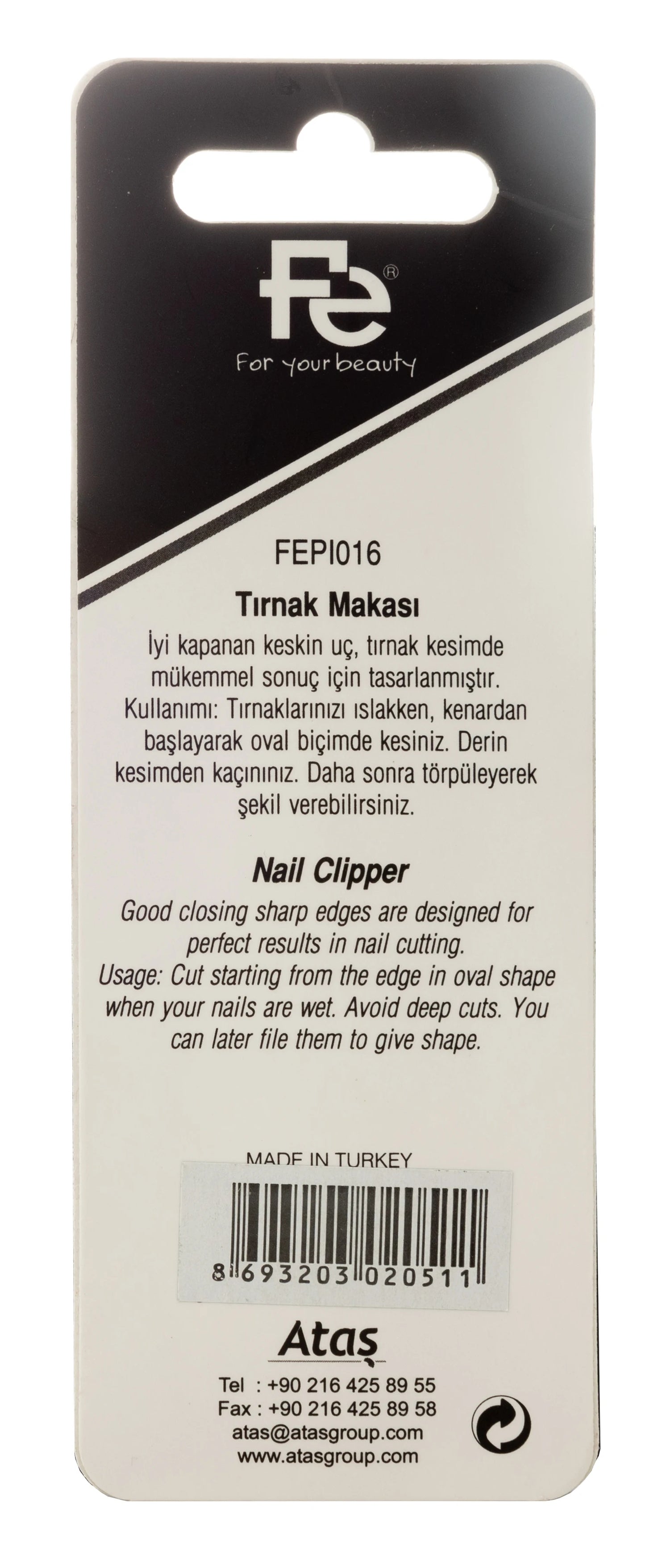 Fe Nail Clippers 1016