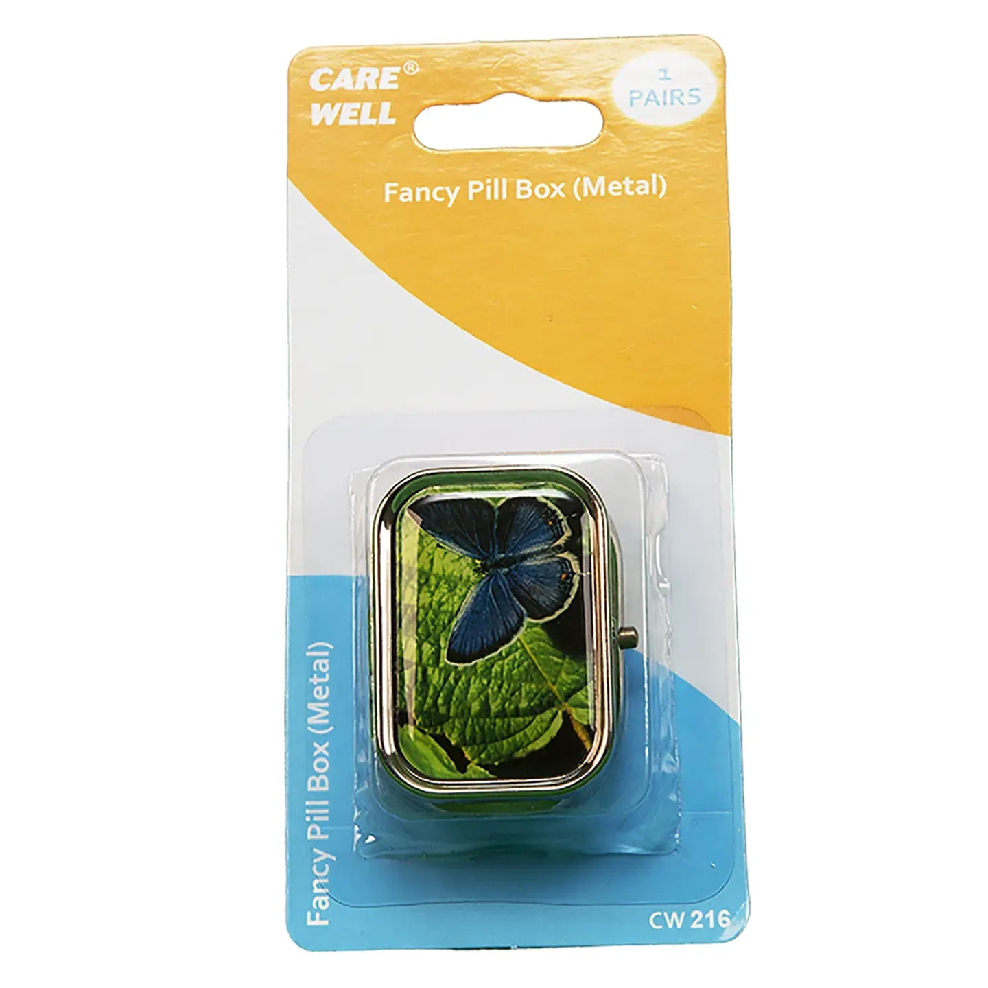 Care Well Fancy Metal Pill Box 1 Pairs [216]