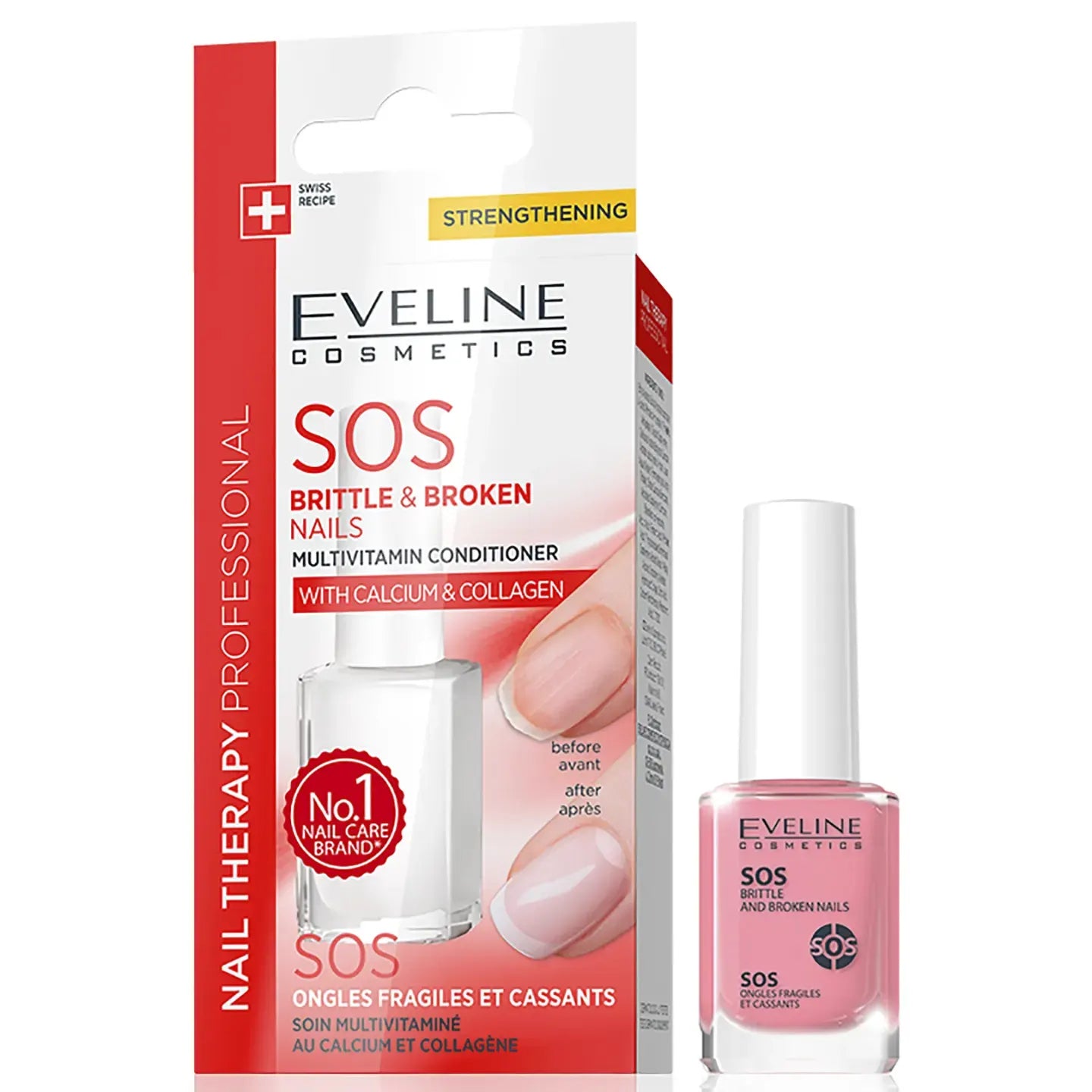 Eveline Nail Therapy Professional SOS Multivitamin Conditioner with Calcium and Collagen 12 Ml