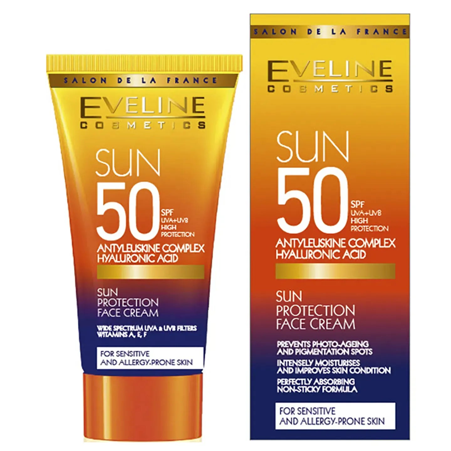 Eveline Sun SPF 50 High Protection Face Cream 50 Ml