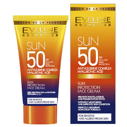 Eveline Sun SPF 50 High Protection Face Cream 50 Ml