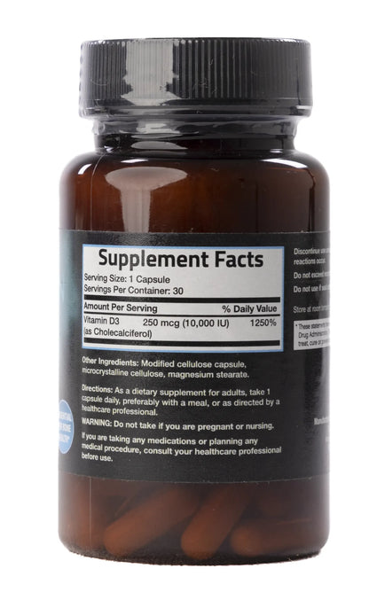Bronson Vitamin D3 10000 IU 30 Capsule