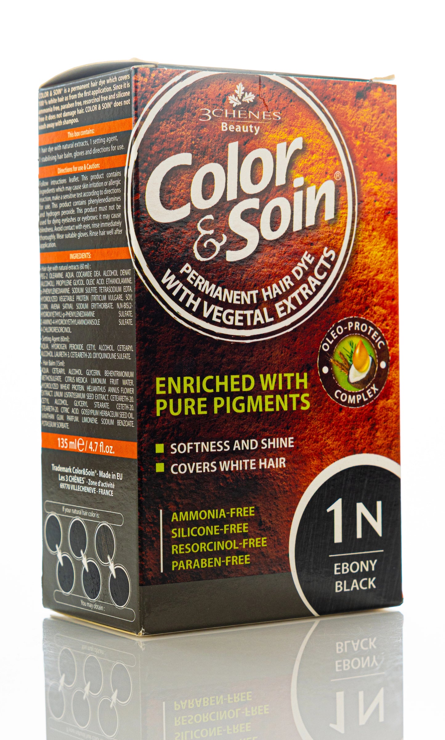 Color & Soin Permanent Hair Color [1N] Ebony Black
