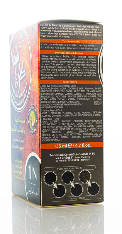 Color & Soin Permanent Hair Color [1N] Ebony Black