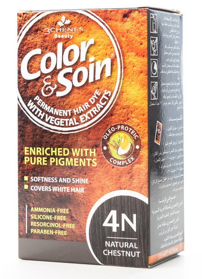 Color & Soin Permanent Hair Color [4N] Natural Chestnut