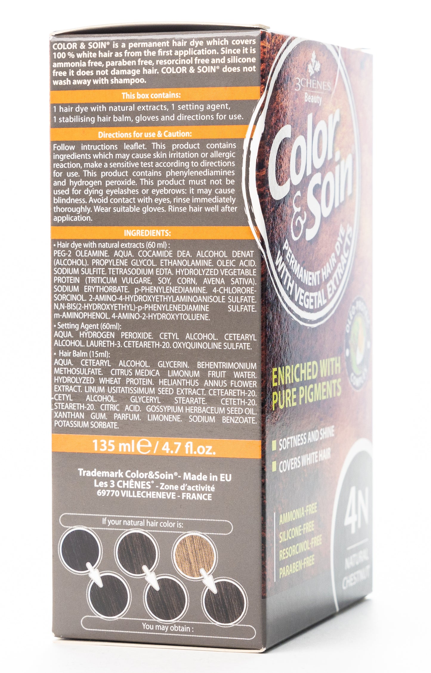 Color & Soin Permanent Hair Color [4N] Natural Chestnut