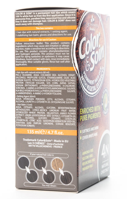 Color & Soin Permanent Hair Color [4N] Natural Chestnut