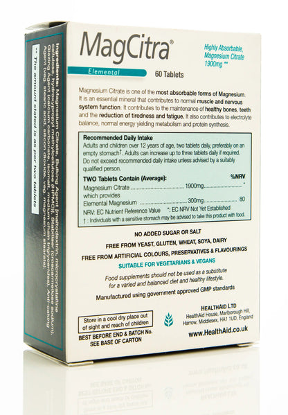 Health Aid Magcitra Elemental 60 Tablet