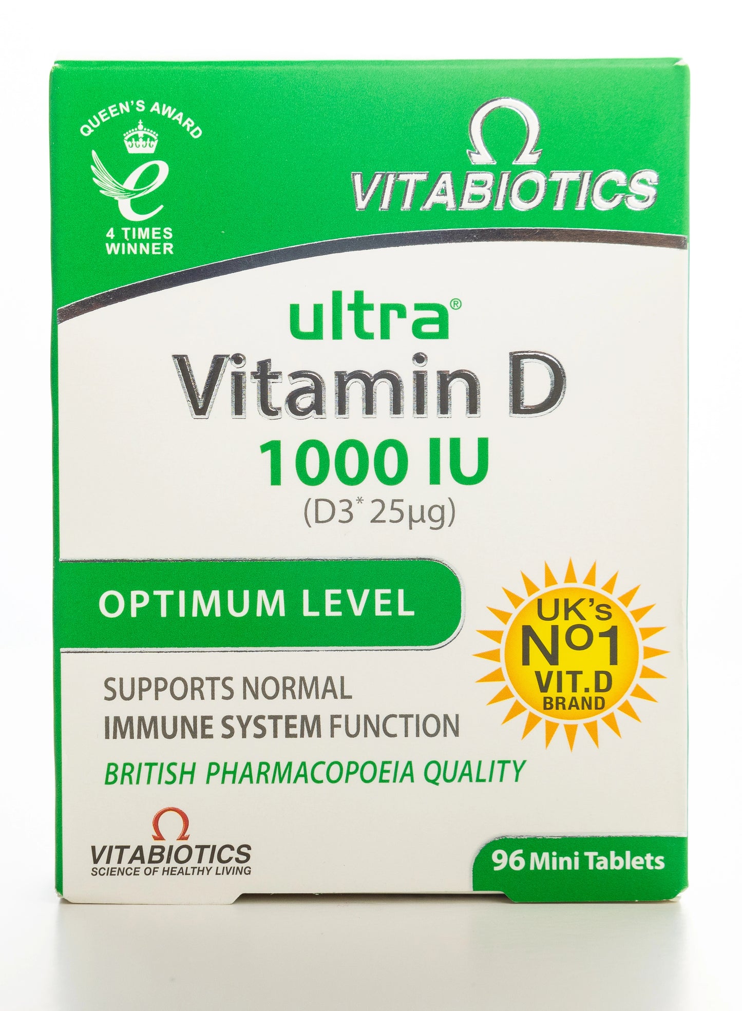 Vitabiotics Ultra D3 1000 IU 96 Tablets