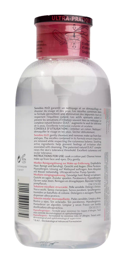 Bioderma Sensibio H2O Micellar Water 500 Ml Pump