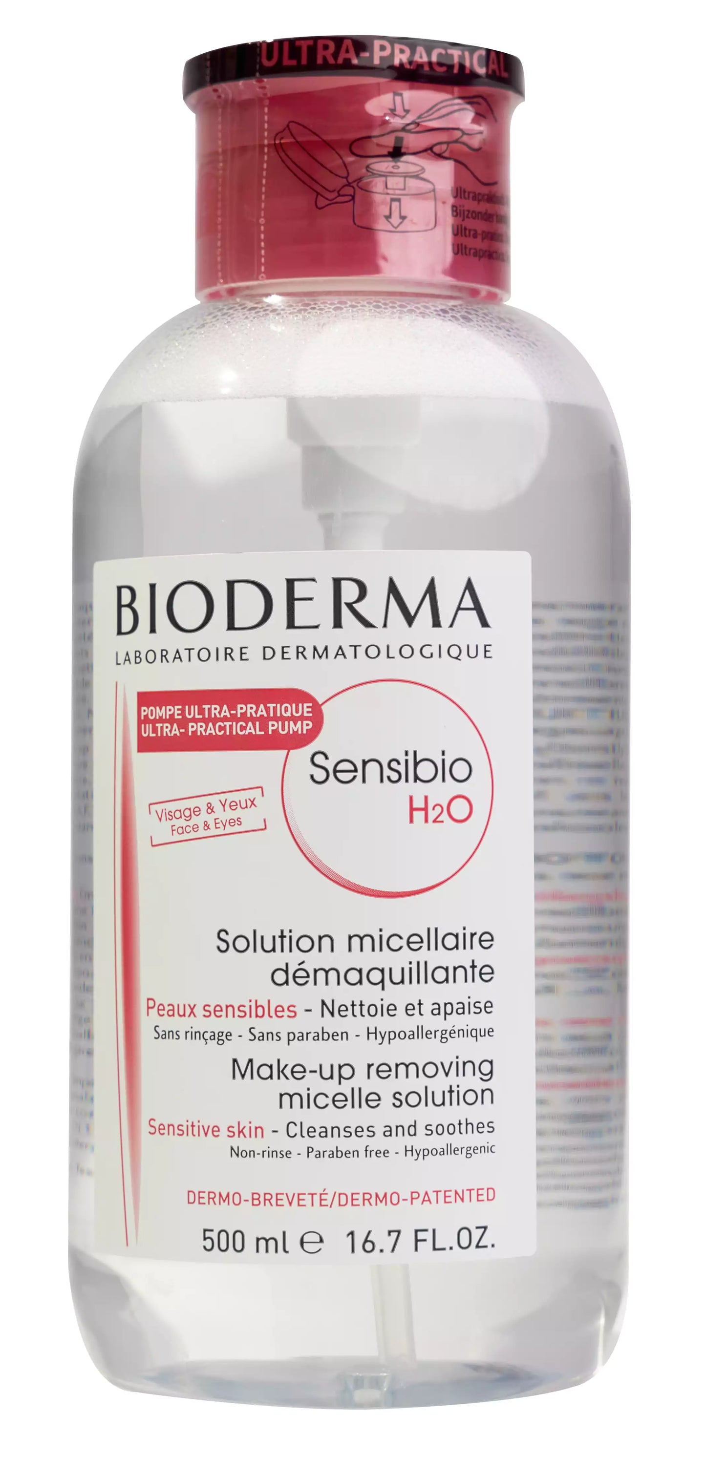 Bioderma Sensibio H2O Micellar Water 500 Ml Pump
