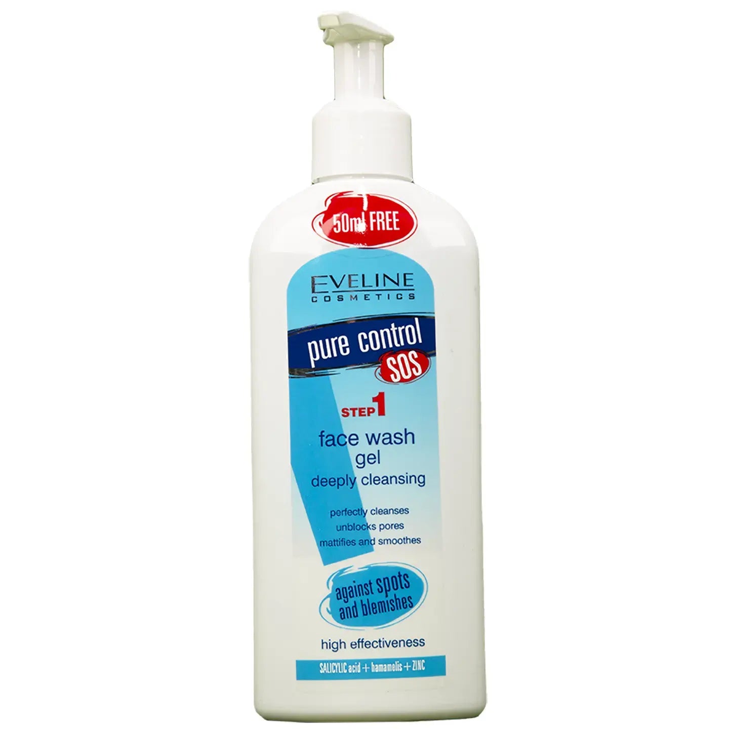 Eveline Pure Control SOS Step Face Wash Gel 200 Ml