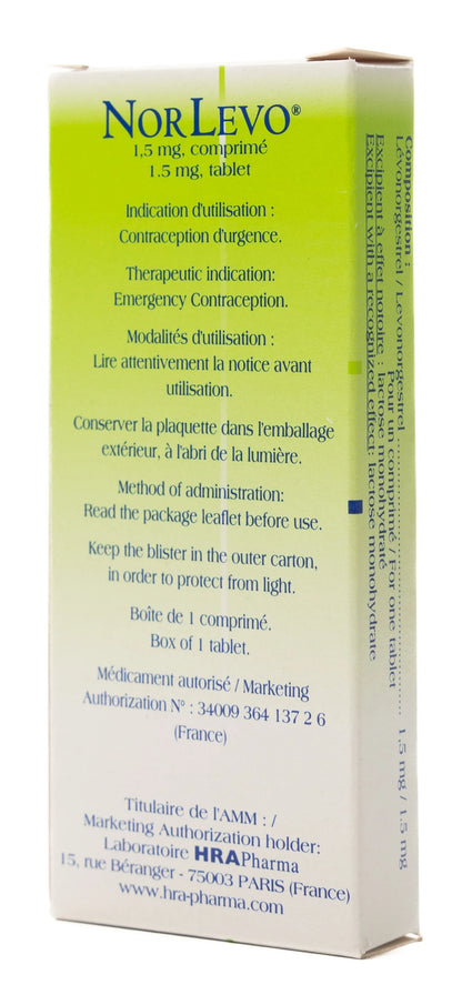 Norlevo 1.5Mg 1 Tablets