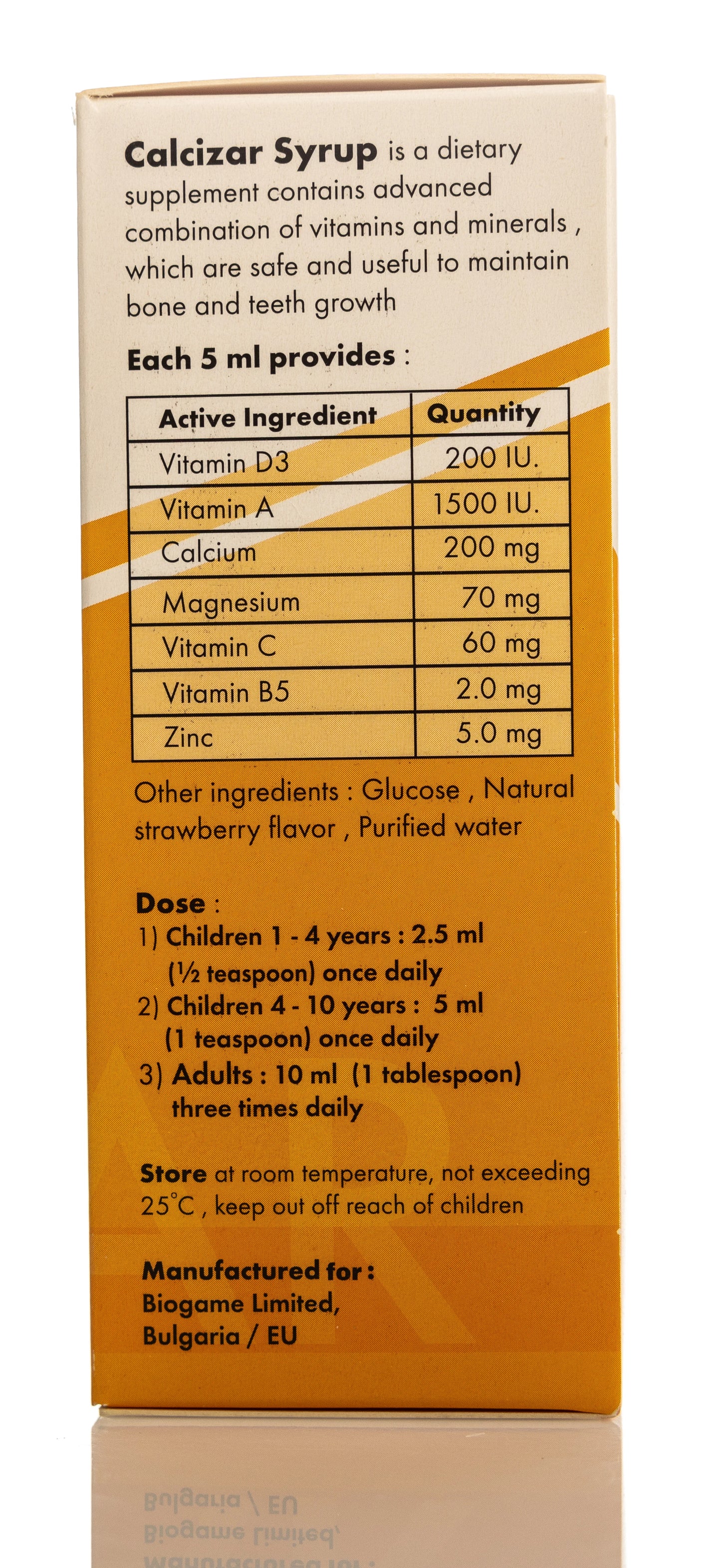 Calcizar Syrup 150 ml