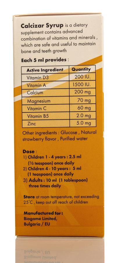 Calcizar Syrup 150 ml