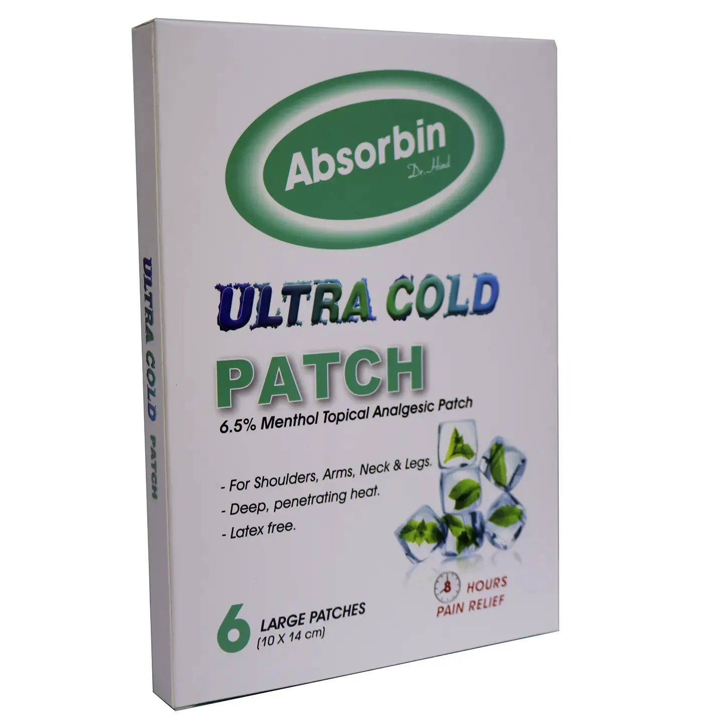 Absorbine Ultra Cold Patch 6 Pieces [Green]