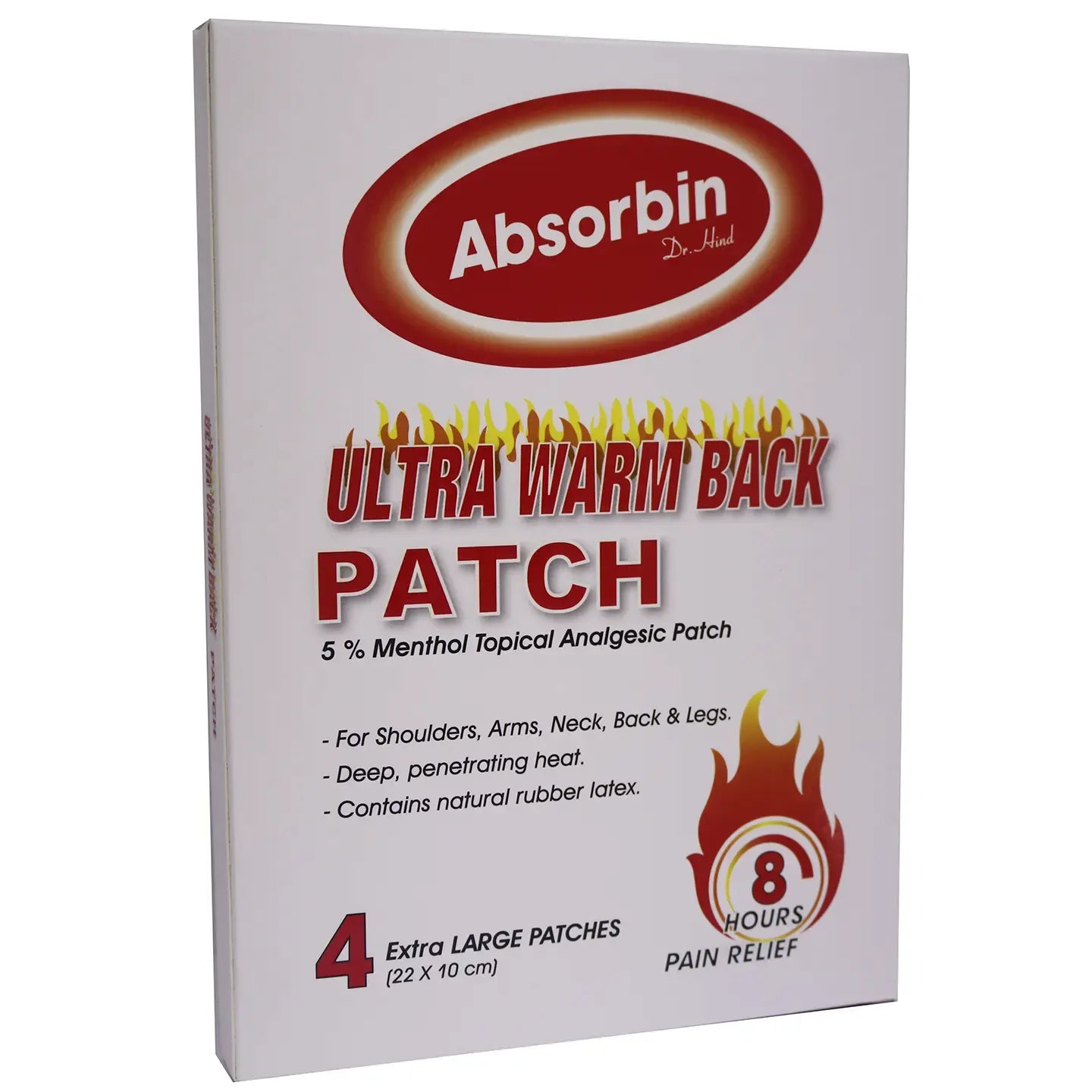 Absorbine Ultra Warm Patch 4 Pieces [Red]