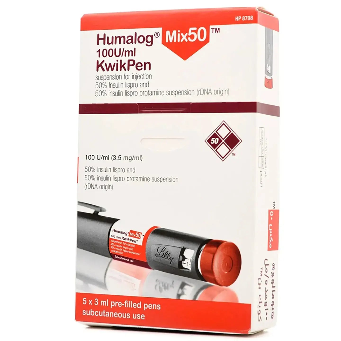 Humalog Mix 50  [100IU/Ml] 5Pens/3ML