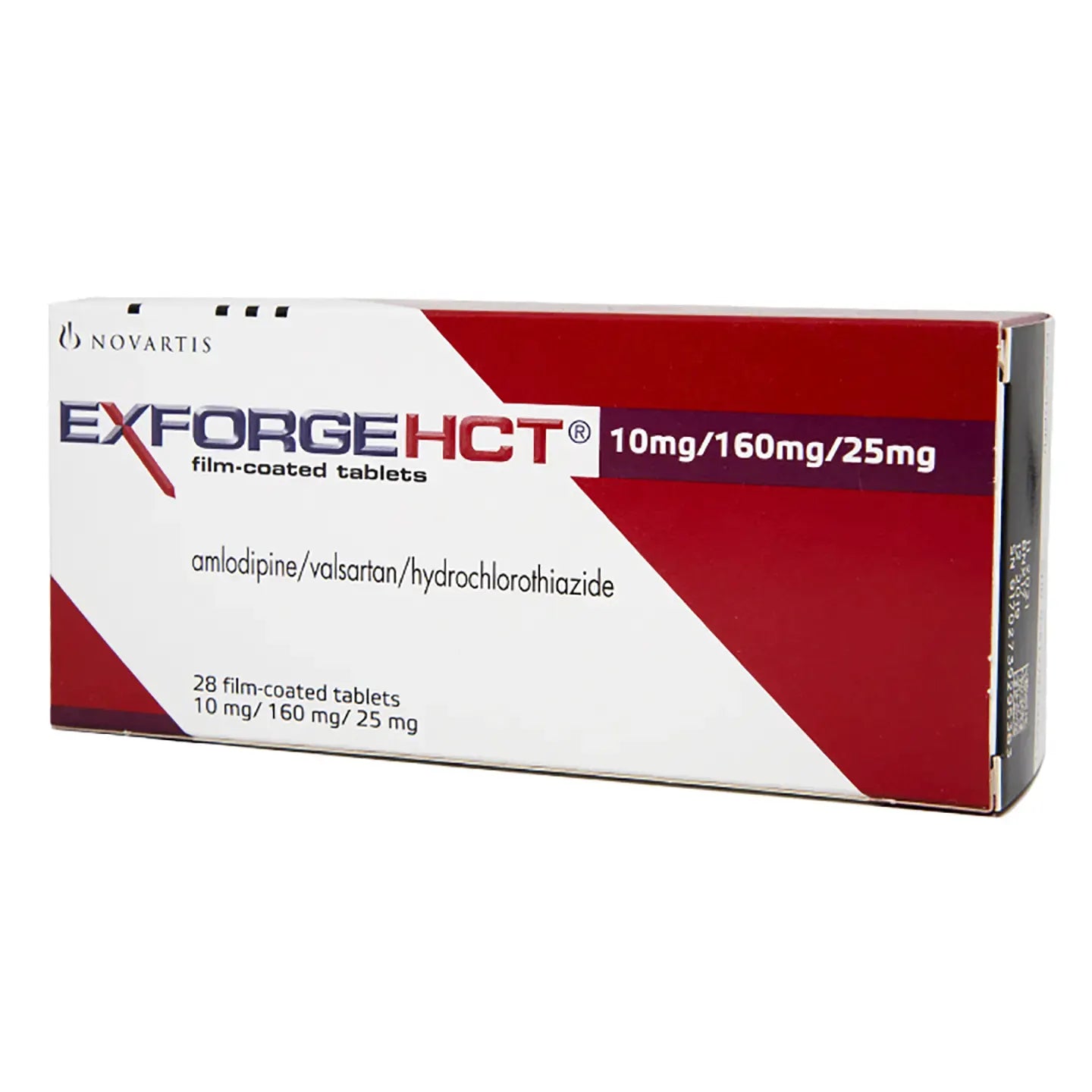 Exforge Hct 10/160/25Mg 28 Tablets