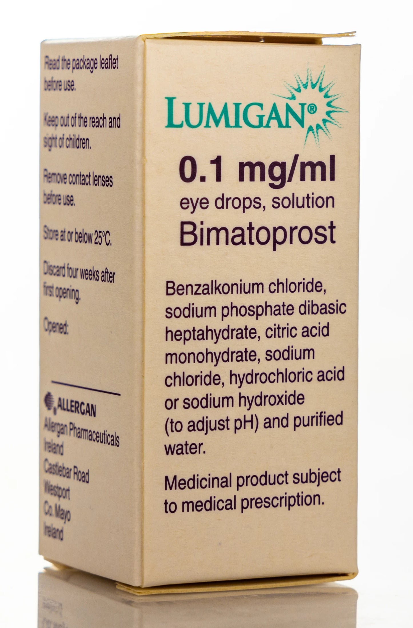 Lumigan 0.1Mg/Ml Eye Drops