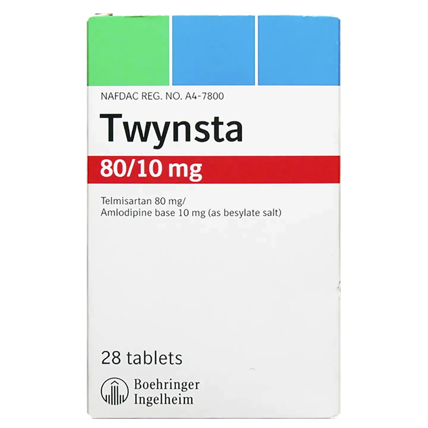 Twynsta 80/10Mg 28 Tablets