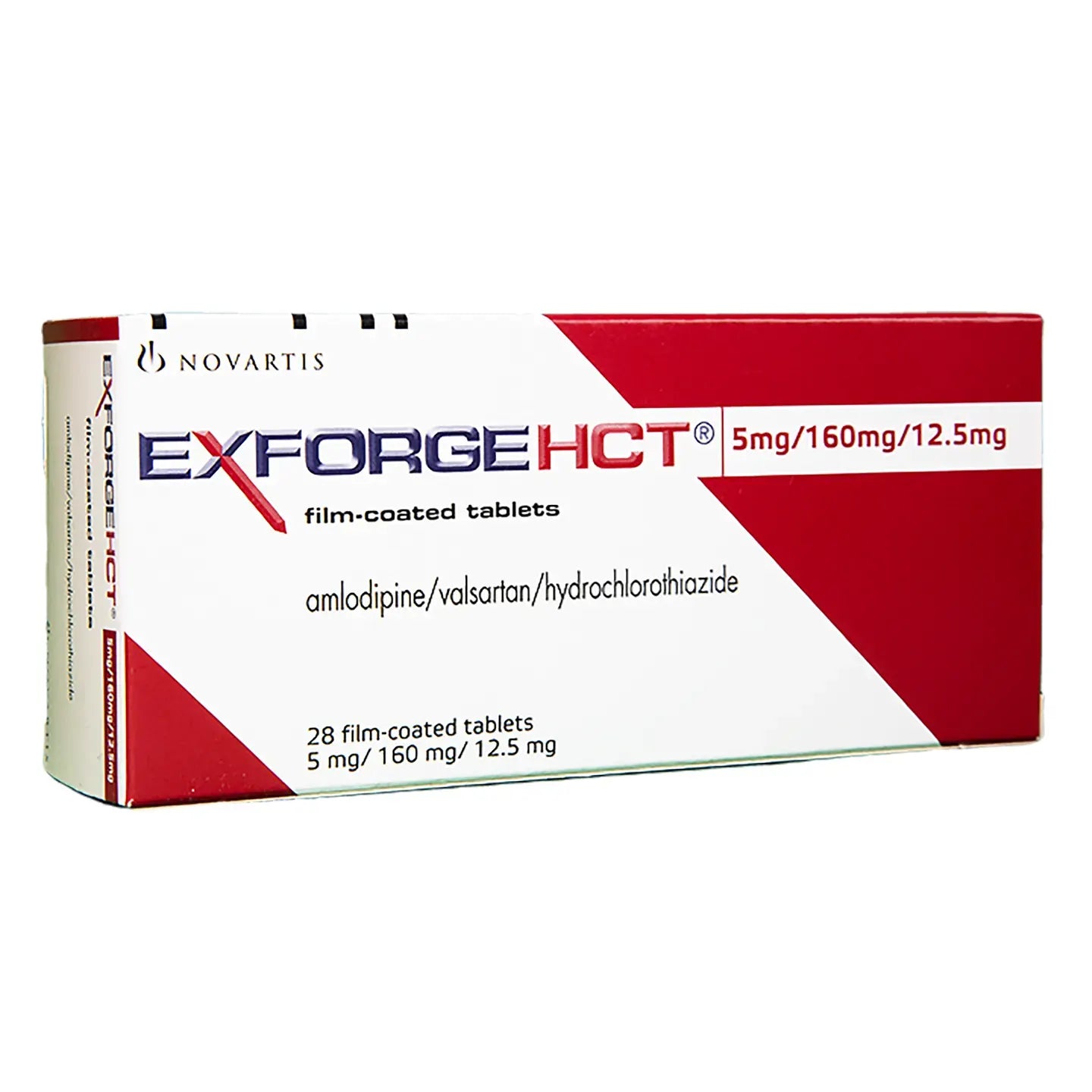 Exforge Hct 5/160/12.5Mg 28 Tablets