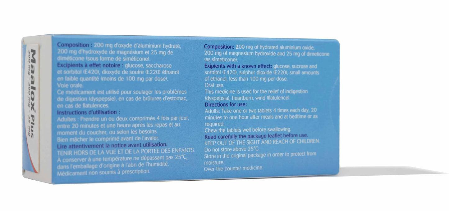 Maalox Plus 40 Tablets