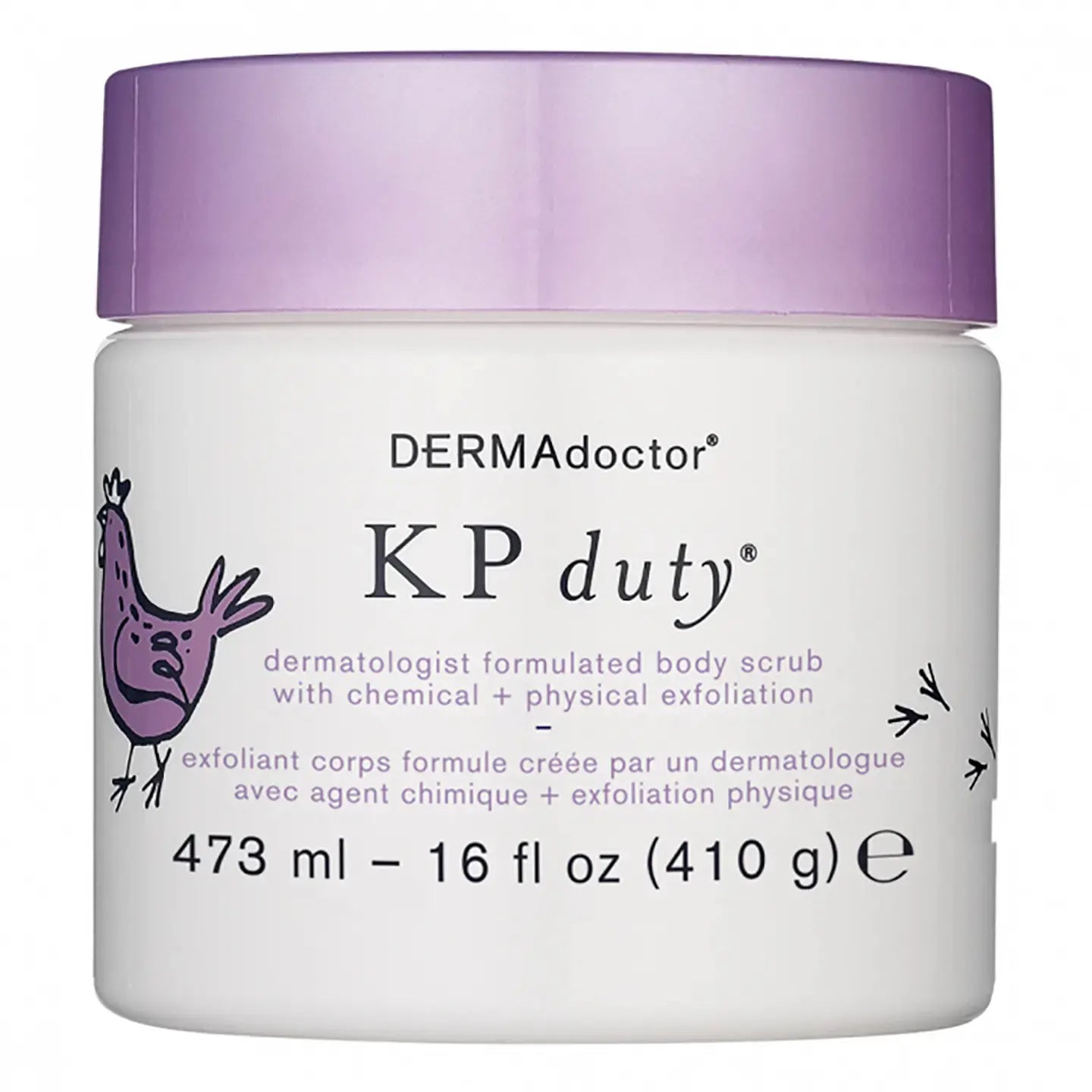 DERMAdoctor KP Duty Body Scrub with 10% AHAs + PHAs  473 ml