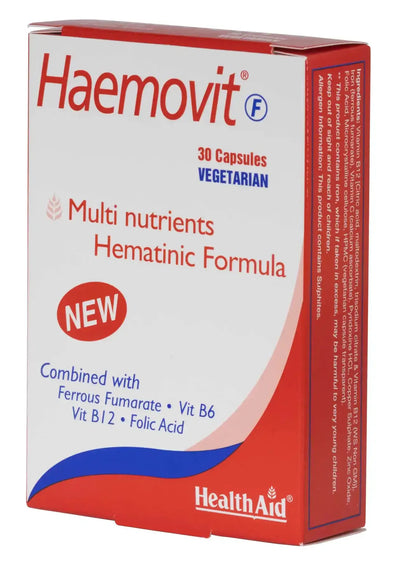 Health Aid HaemoVit-F 30 Capsules