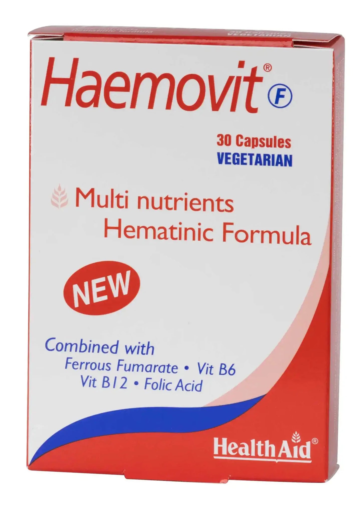 Health Aid HaemoVit-F 30 Capsules