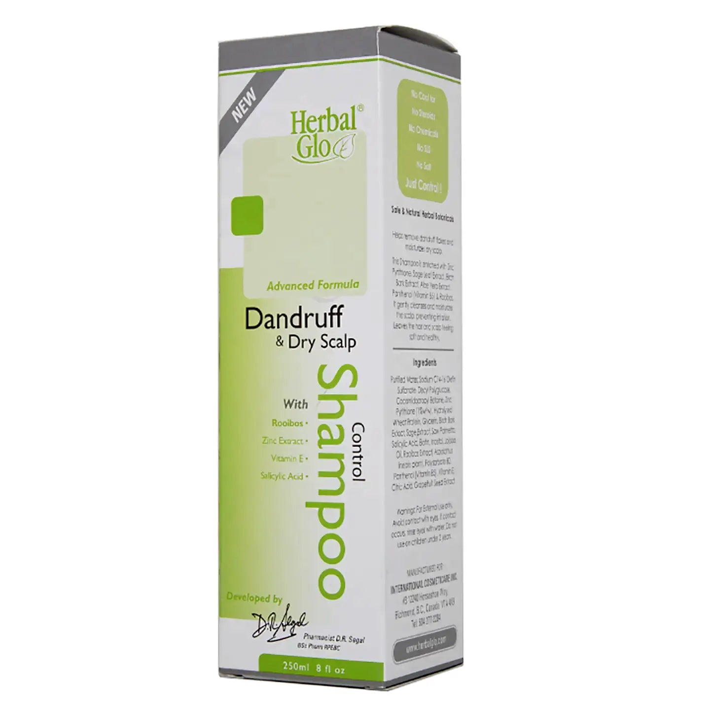 Herbal Glo Anti Dandruff shampoo 250 Ml [Pellicules]
