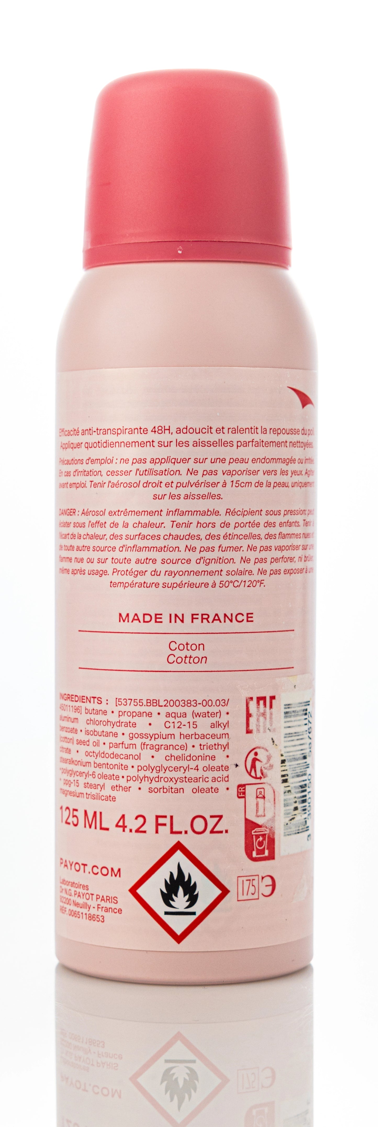 Payot Rituel Corps 48H Anti-Perspirant and Anti-Regrowth Spray 125 Ml