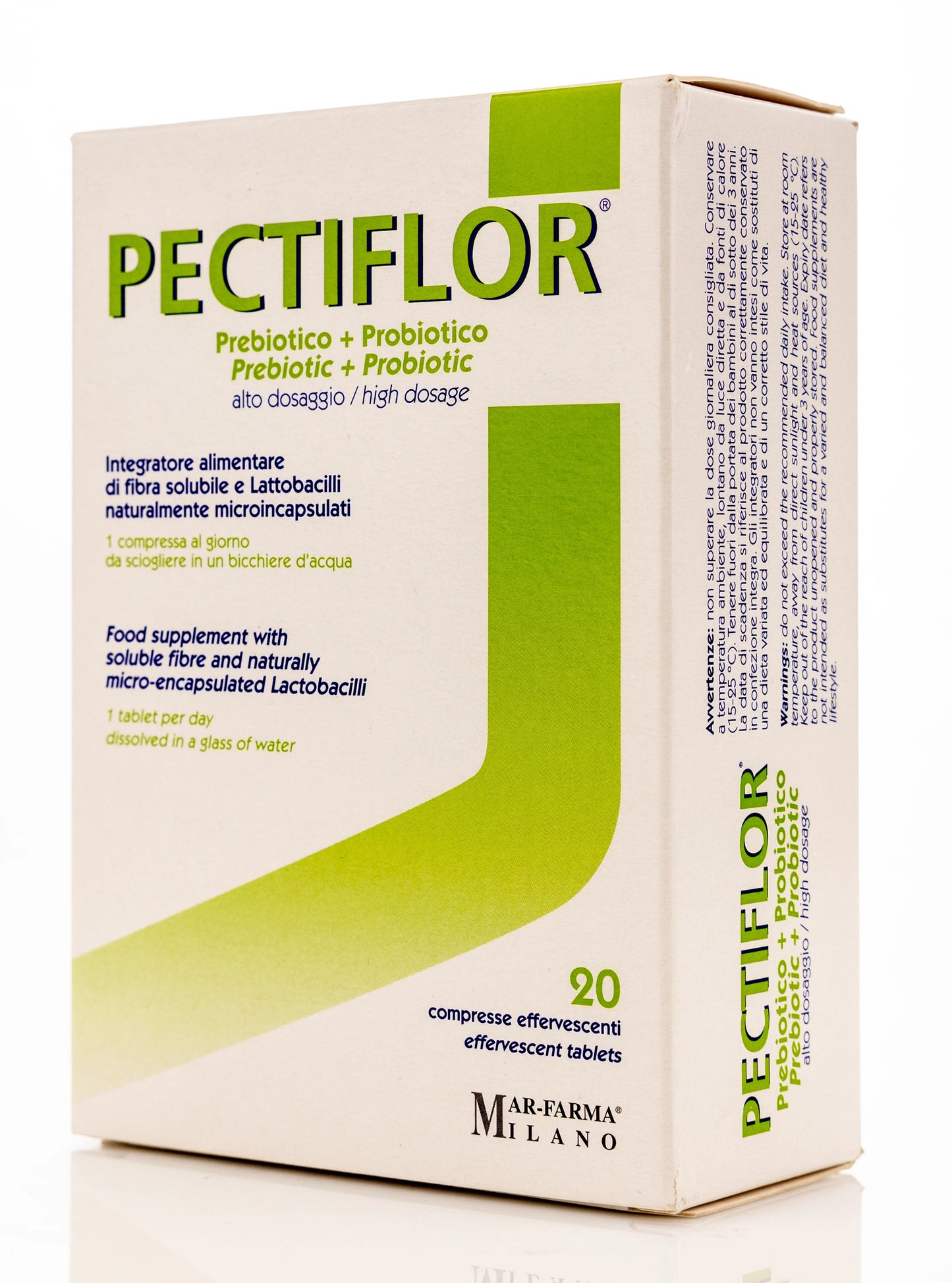 Pectiflor Prebiotic+Probiotic 20 Effervescent Tablets