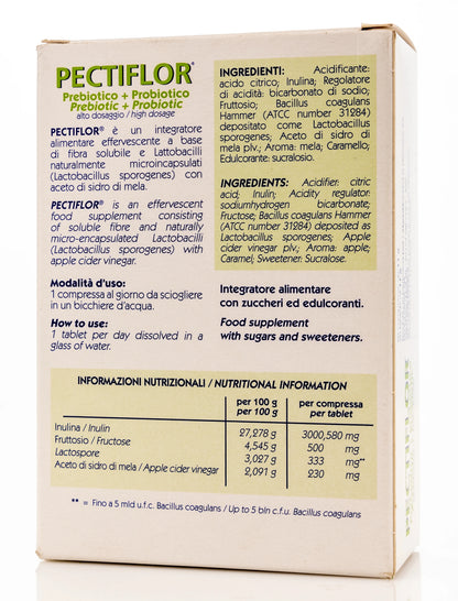 Pectiflor Prebiotic+Probiotic 20 Effervescent Tablets