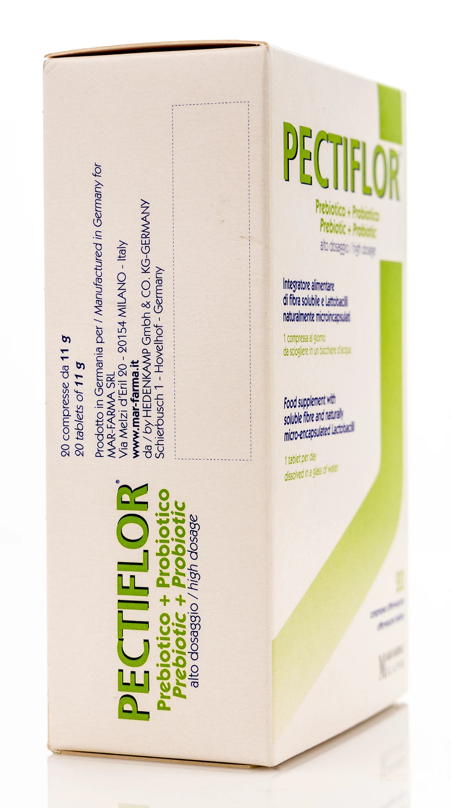 Pectiflor Prebiotic+Probiotic 20 Effervescent Tablets