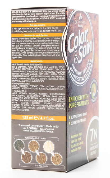 Color & Soin Permanent Hair Color [7N] Hazelnut Blonde