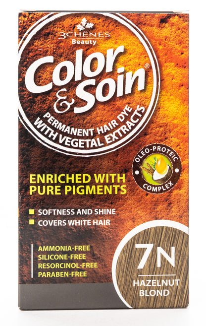 Color & Soin Permanent Hair Color [7N] Hazelnut Blonde