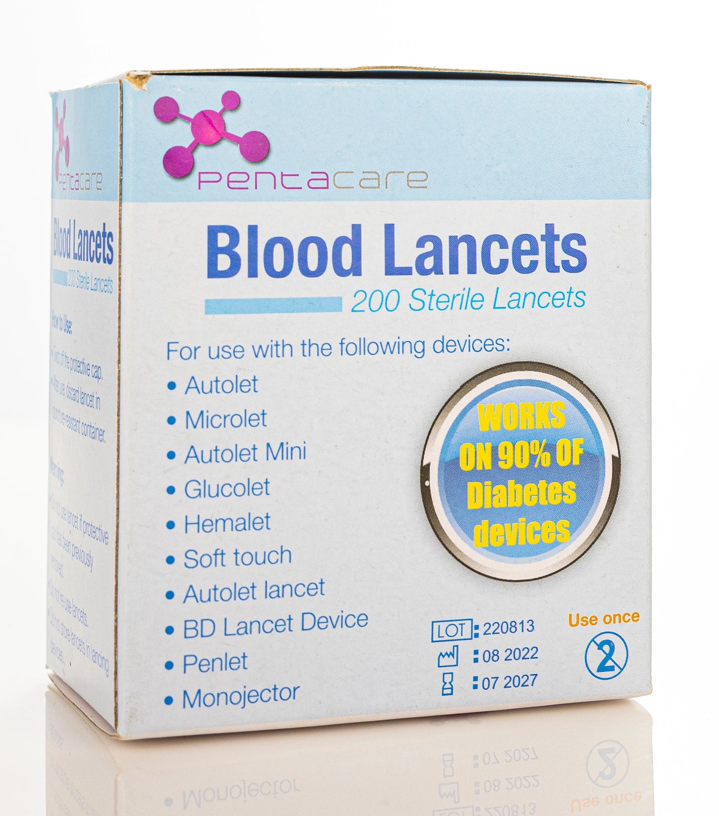 Pentacare Blood Lancets 200 Pieces
