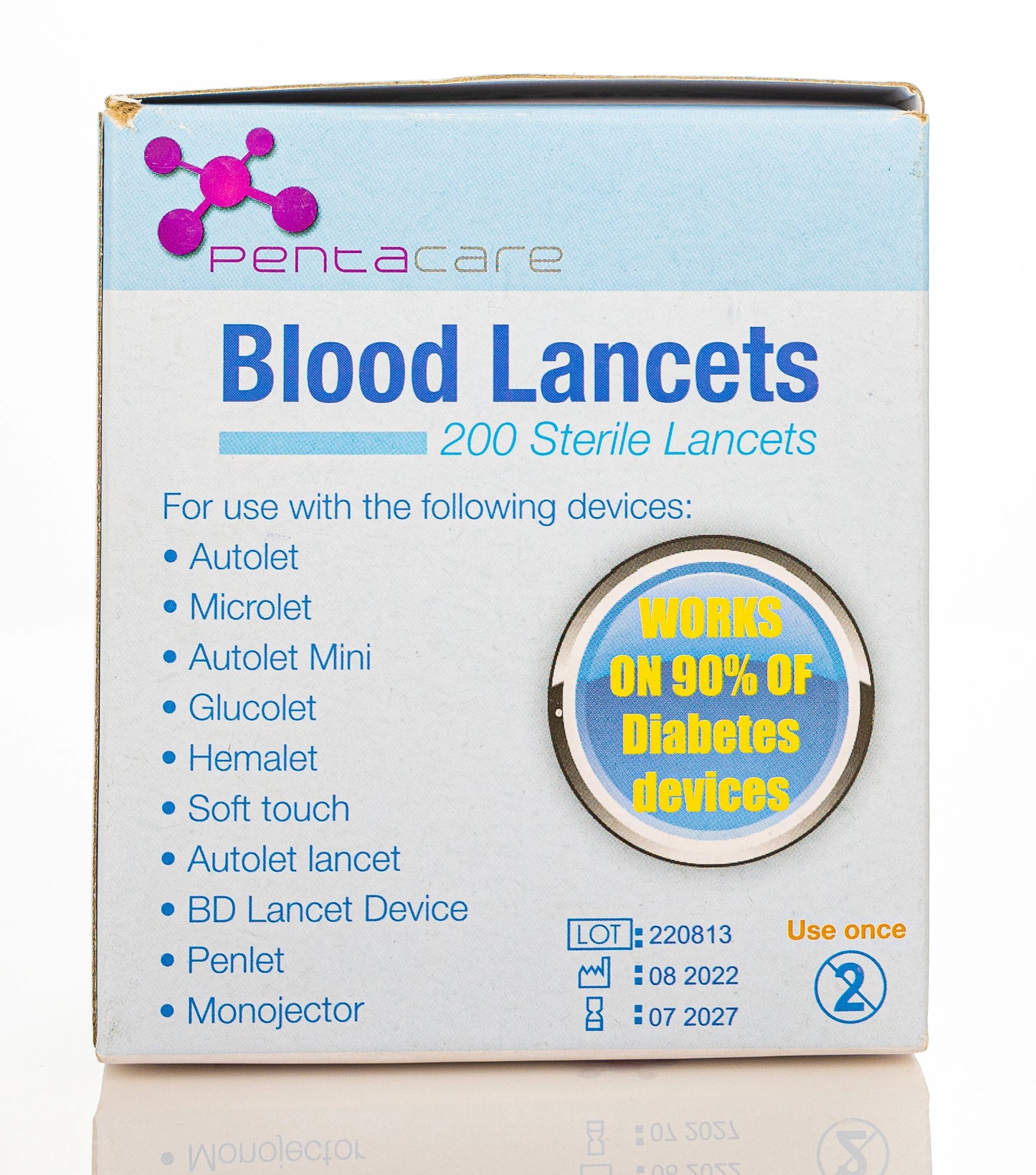 Pentacare Blood Lancets 200 Pieces