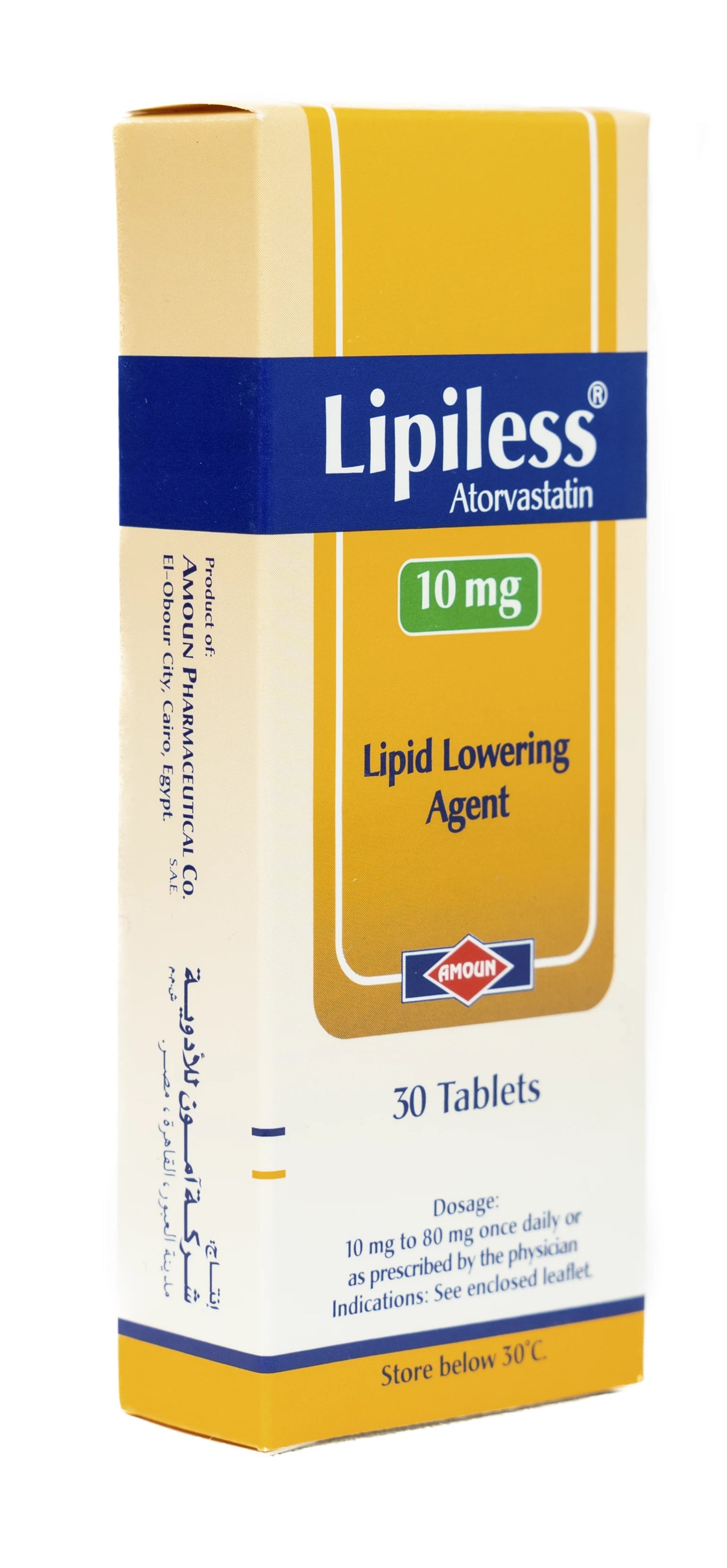 Lipiless 10Mg 30 Tablets
