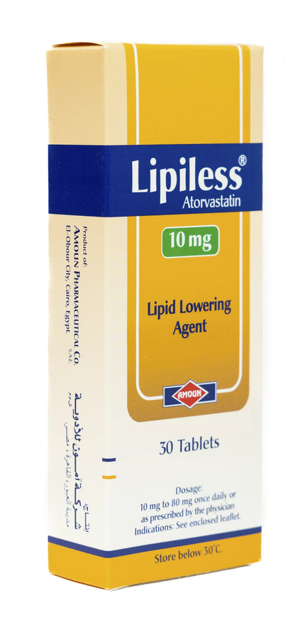 Lipiless 10Mg 30 Tablets