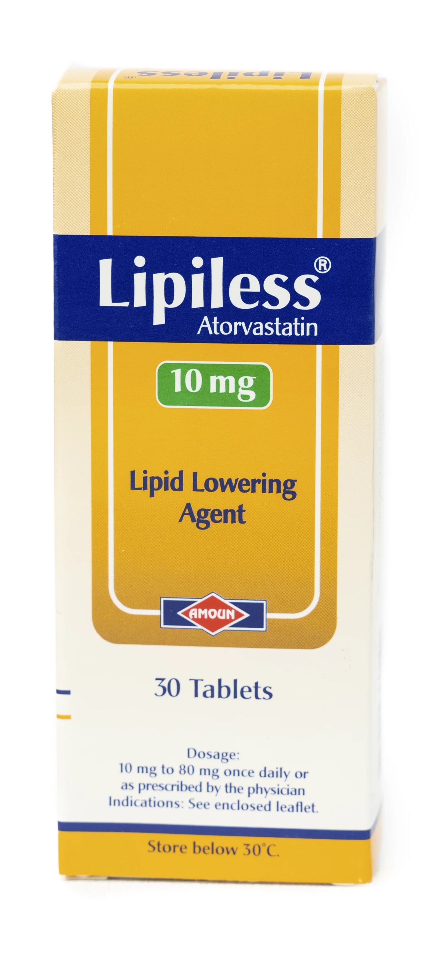 Lipiless 10Mg 30 Tablets