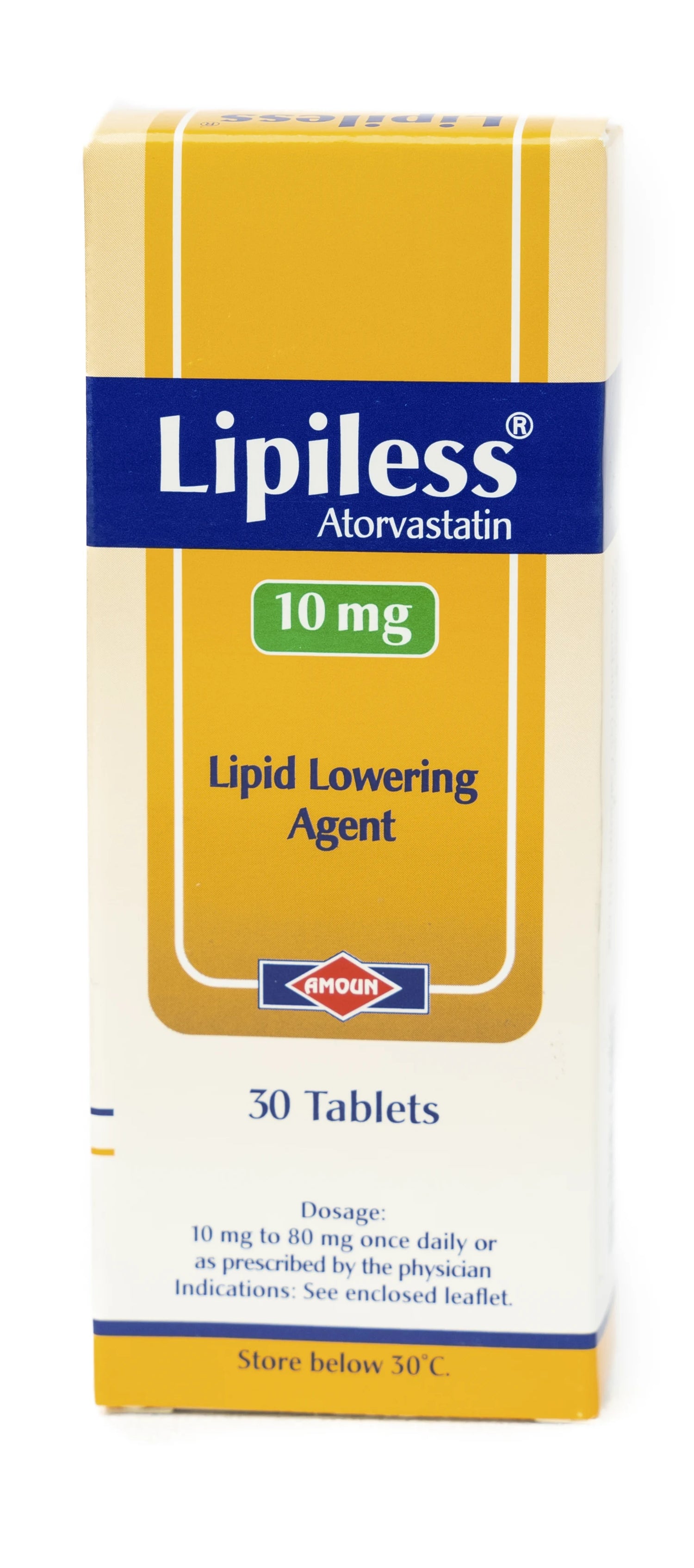 Lipiless 10Mg 30 Tablets