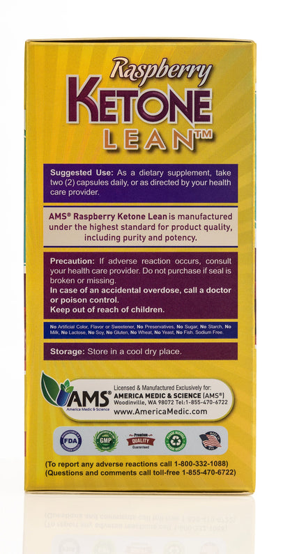 AMS Raspberry Ketone Lean Weight Loss 60 Capsule