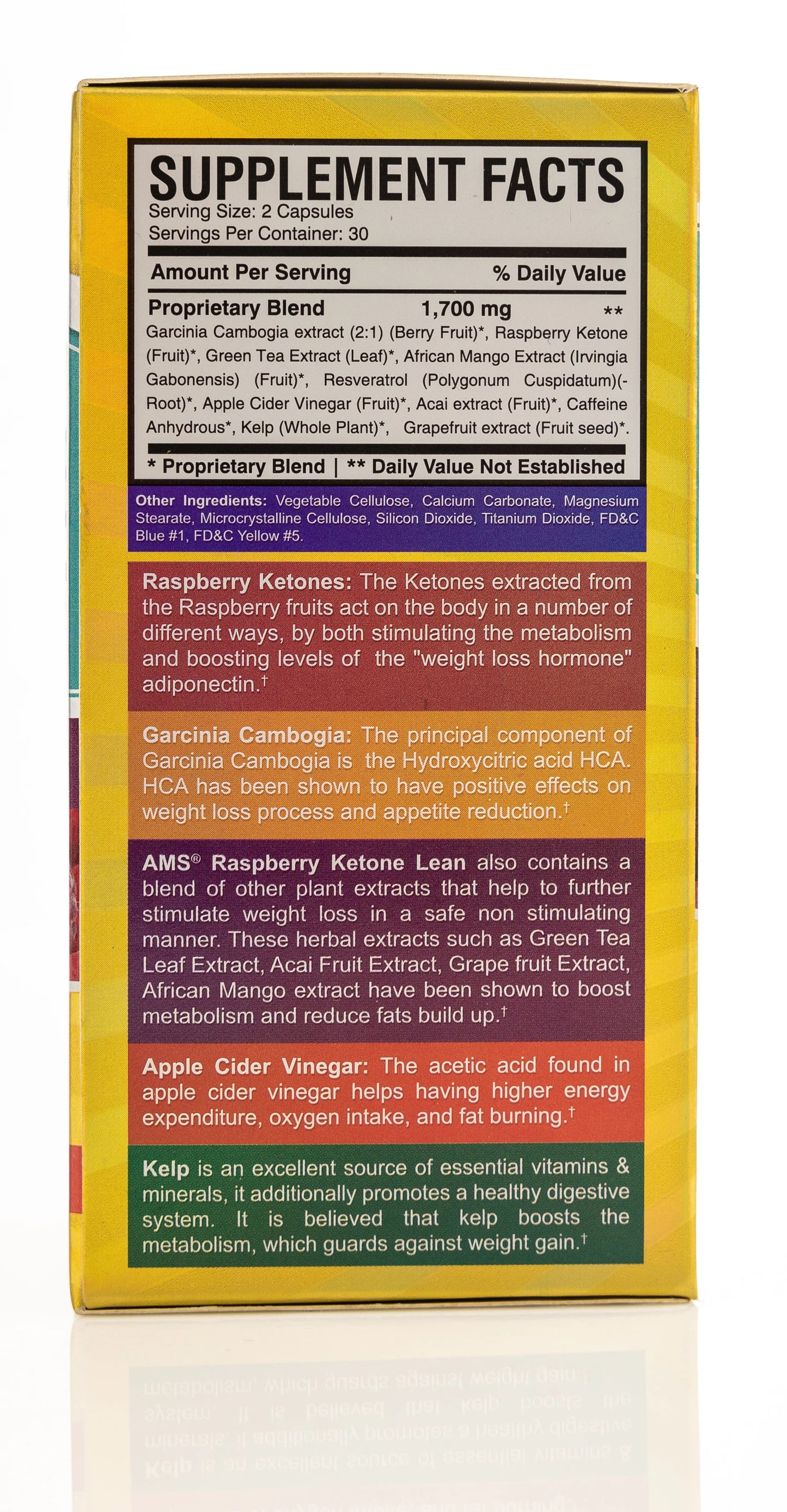 AMS Raspberry Ketone Lean Weight Loss 60 Capsule