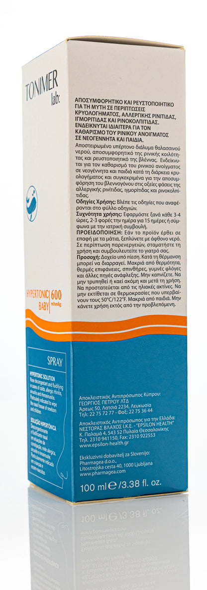 Tonimer Baby Hypertonic Spray 100Ml